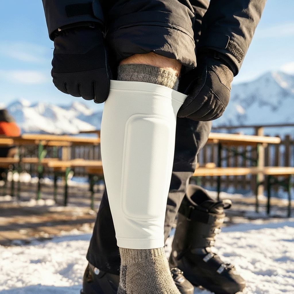 2 stk SkiGuard Ultimate Benbeskytter – Hvid - Billede 6