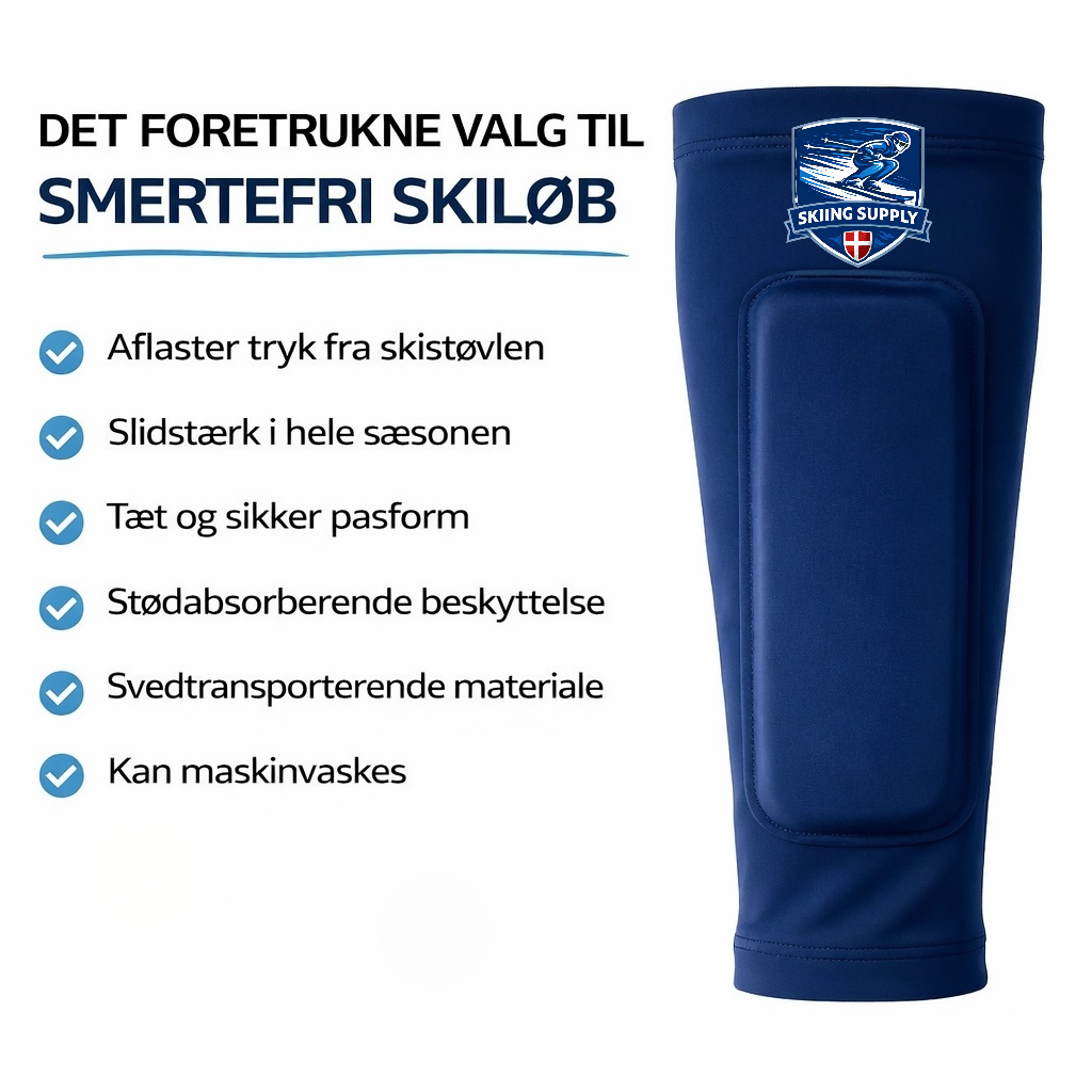 2 stk SkiGuard Ultimate Benbeskytter – Blå - Billede 3