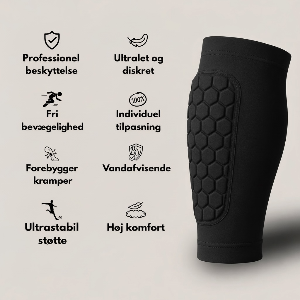 2 stk BoneShield Benskinne Beskytter - Sort