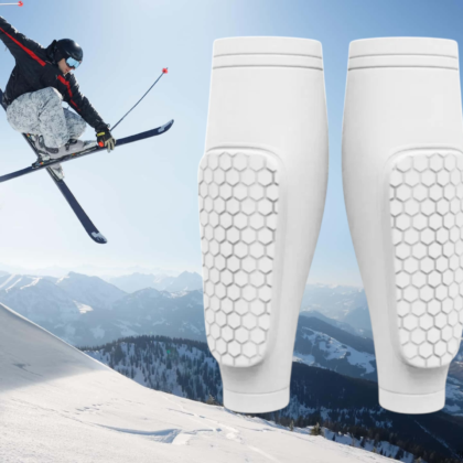 2 stk BoneShield Benskinne Beskytter - Hvid
